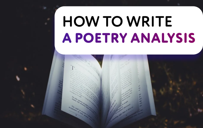 How to Write a Poem Analysis