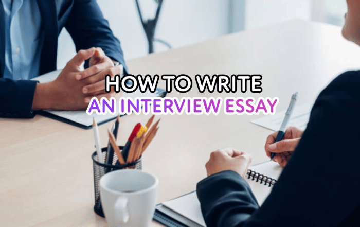 interview essay writing guide